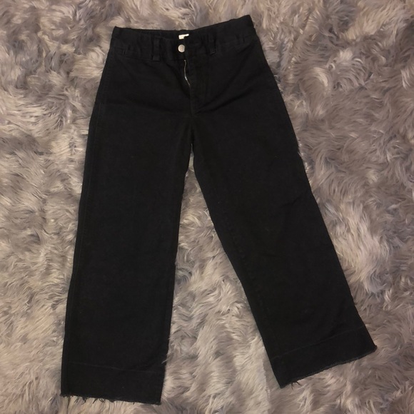 GAP Pants - Gap high rise wide leg crop pant